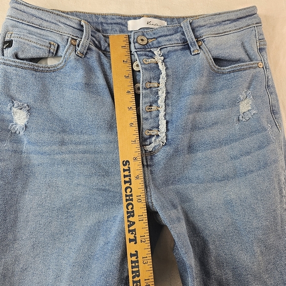 KanCan Jeans Women’s Junior’s 11 29 Waist Distressed Straight Leg Button Fly - Picture 3 of 15